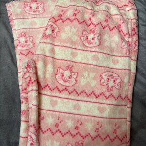 Disney Pink Cat Print Pajama Bottoms